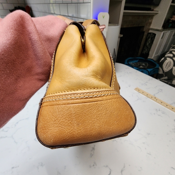 COACH Y2K Hampton Embossed Signature Stripe Leather Satchel 11609 EUC - Picture 3 of 16